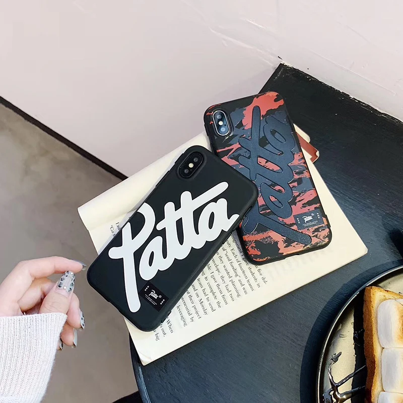 Горячая голландская уличная мода бренд patta чехол для iphone X XR XS MAX 7 8 6 6S plus модный