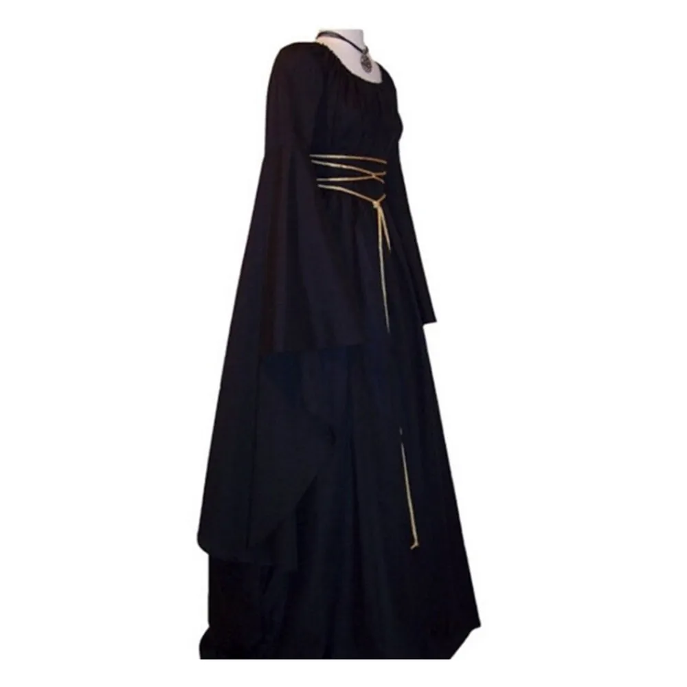 Women Halloween Costumes Sexy Adult Witch Long Party Dress Cosplay Female Holiday Uniforms |