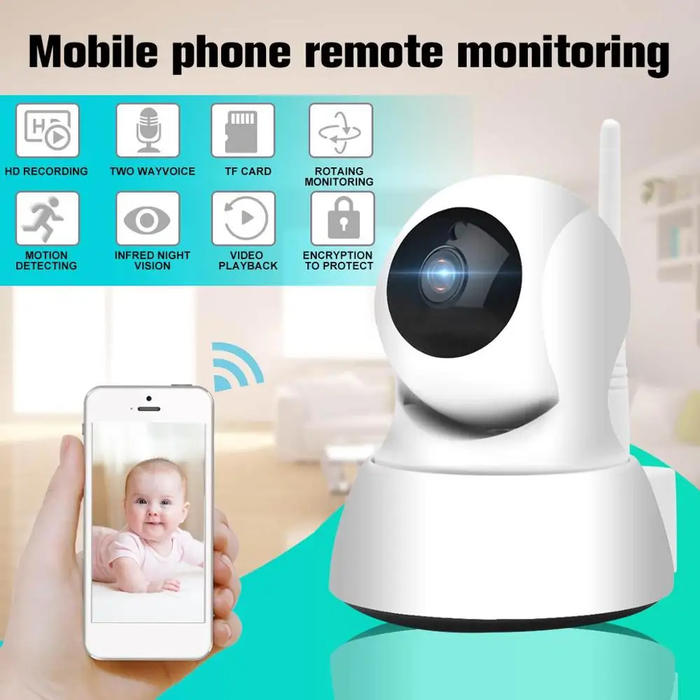 HD 1080 P умный беспроводной Wi Fi Мобильный телефон Удаленный домашний монитор Крытый