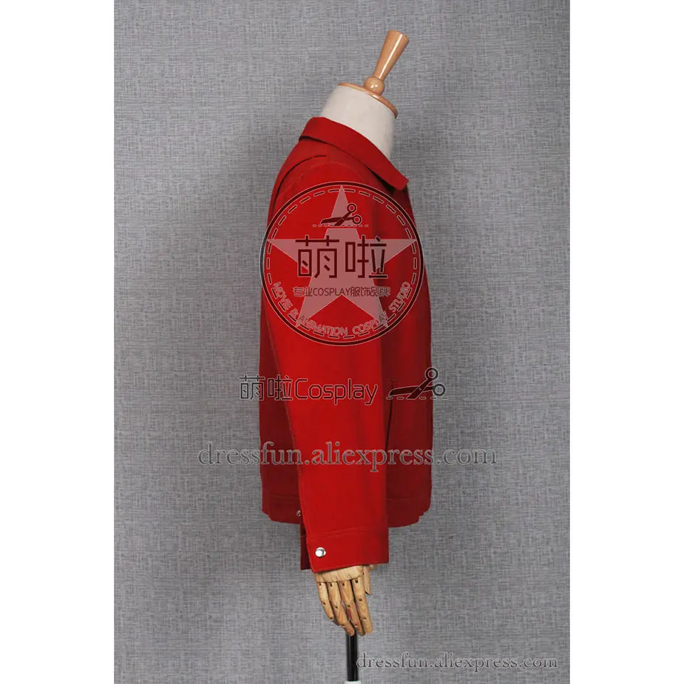 Костюм Супермена для косплея Кларка Кента красная джинсовая куртка пальто