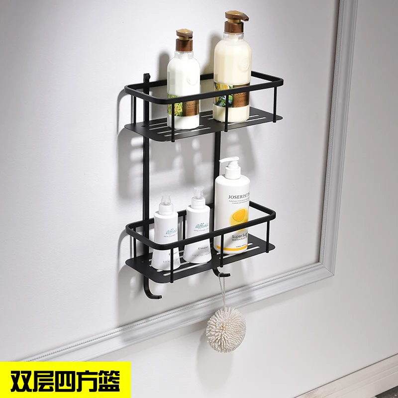 Rectangular bath-C Новинка, SUS 304, нержавеющая сталь, аксессуары для ванной комнаты, набор, Черный Матовый держатель для бумаги, держатель для зубной щетки, держатель для полотенец, аксессуары для ванной комнаты - Цвет: Rectangular bath-C