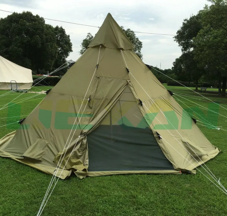 Winterial палатка teepee выживания из полиэстера; топы в экранированный двери фестивали летние Пеший Туризм на открытом воздухе оливковое масло
