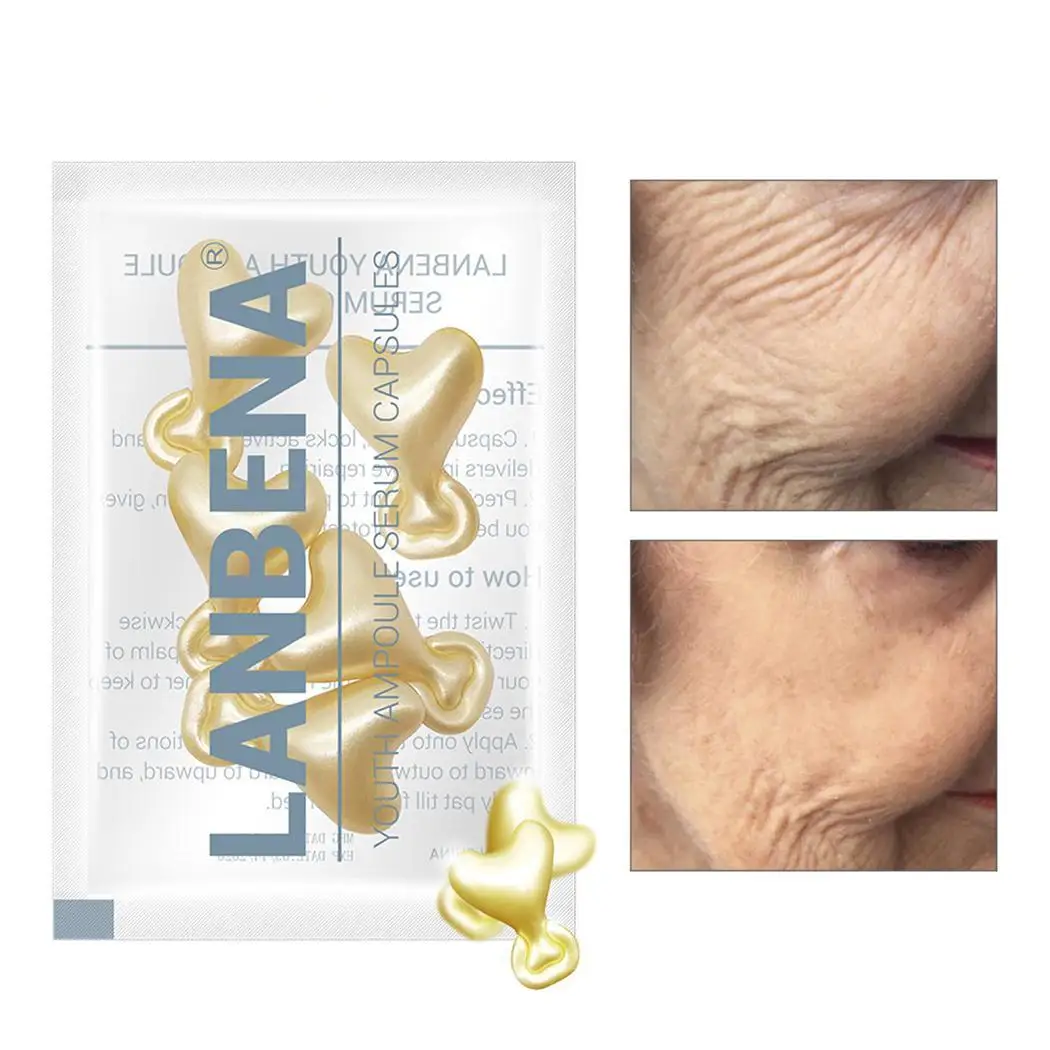 Женская Пептидная капсула с эссенцией против морщин старения гиалуроновая