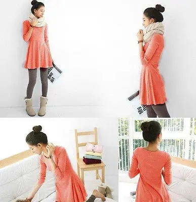 2017 Женская одежда женское теплое повседневвечерние платье с длинным рукавом