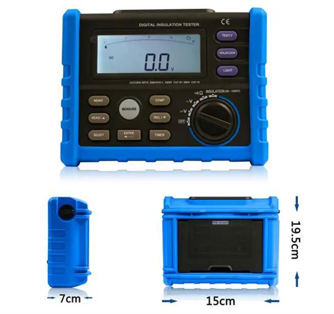Профессии цифровой высокой Напряжение изоляции Тесты метр с 50 100 В Выход
