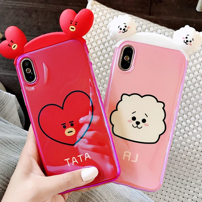 Милые 3D Кукла мультфильм сердце любовь облака блеск Мягкие TPU чехол для Apple iPhone X 6 S