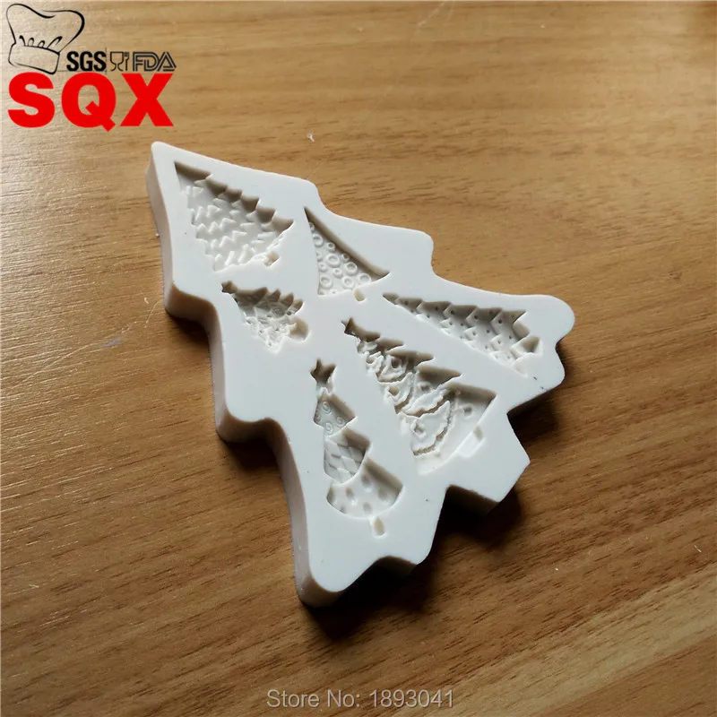 6 шт. силиконовые формы для выпечки кексов рождественской елки SQ16332 формочка