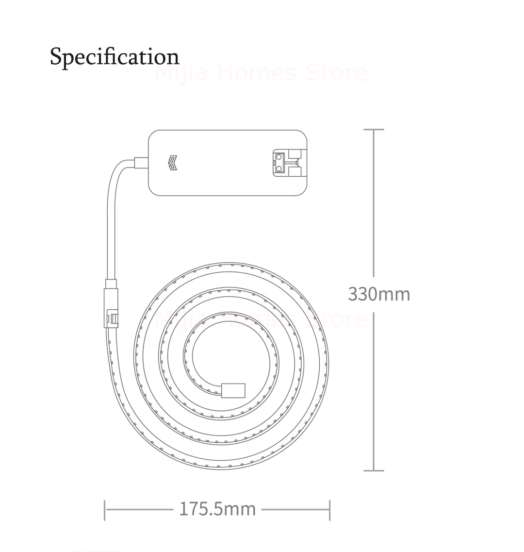 Сделанный на заказ длина Xiaomi Yee светильник светодиодный умный светильник полоса Выдвижная белая и теплая версия работает с Mijia Google Home Assistant