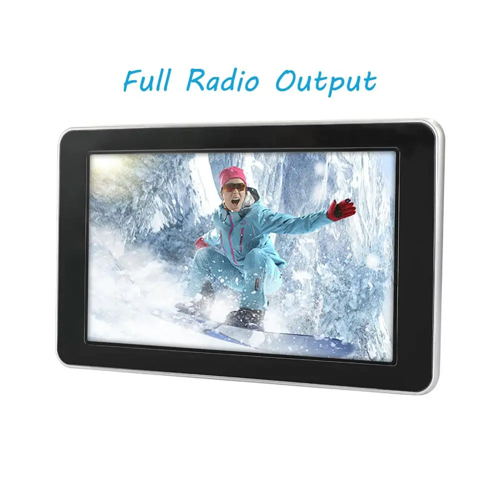1 pcs monitor 9 дюймов TFT цифровой ЖК-экран подголовник автомобиля dvd-плеер сенсорный монитор 800*480 с HD Радио AV монитор для автомобиля радио dvd-плеер - Цвет: 1 pcs monitor