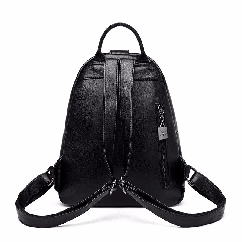 Роскошные женские кожаные рюкзаки дизайнерские Mochila Feminina школьные рюкзаки для девочек Однотонные повседневные Рюкзаки Рюкзак для девочек Новинка