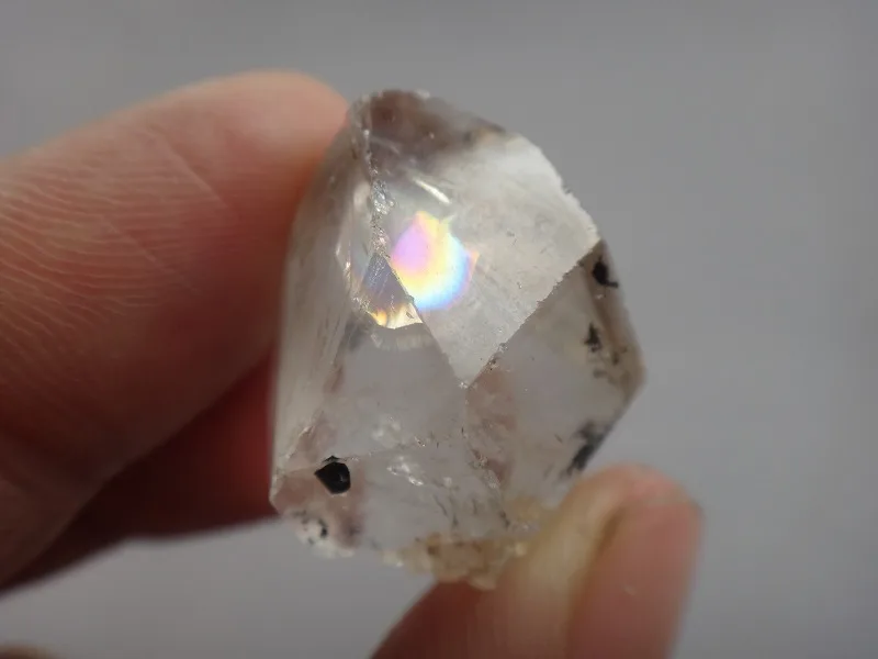 60ct Тибет Супер Прозрачный Кварцевый Кристалл Алмаз херкимера W отличные радуги |