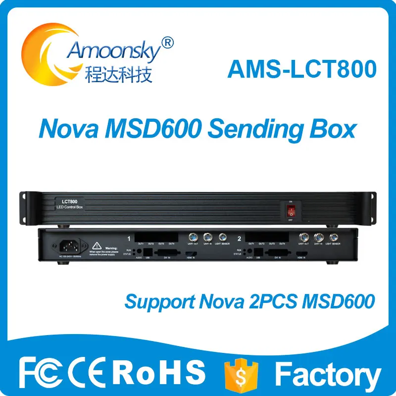 Светодиодный контроллер 2 шт. карта отправки msd600 светодиодный дисплей mctrl660|box box|box