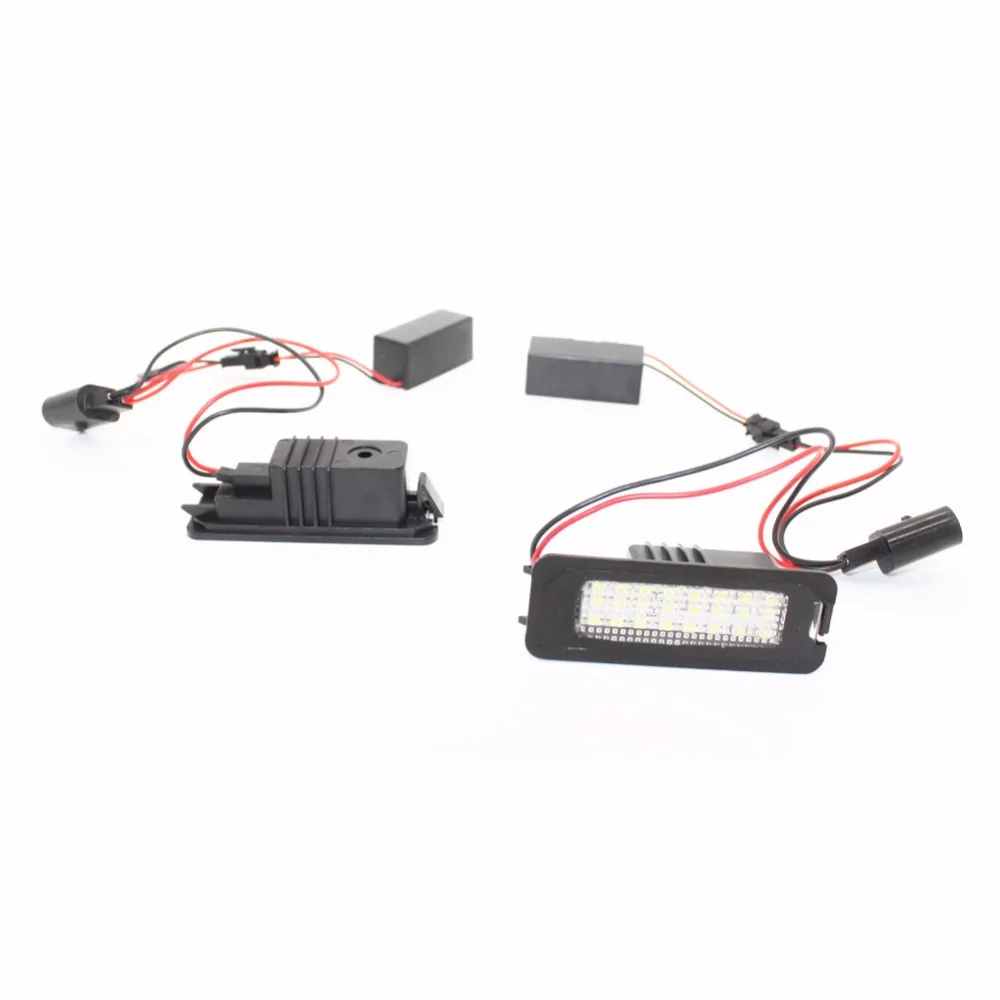 

Number License Plate Lamp For VW Altea EOS Polo Passat Skoda Superb Golf 5/6/4 18 LED Error Free Canbus Auto Car Styling