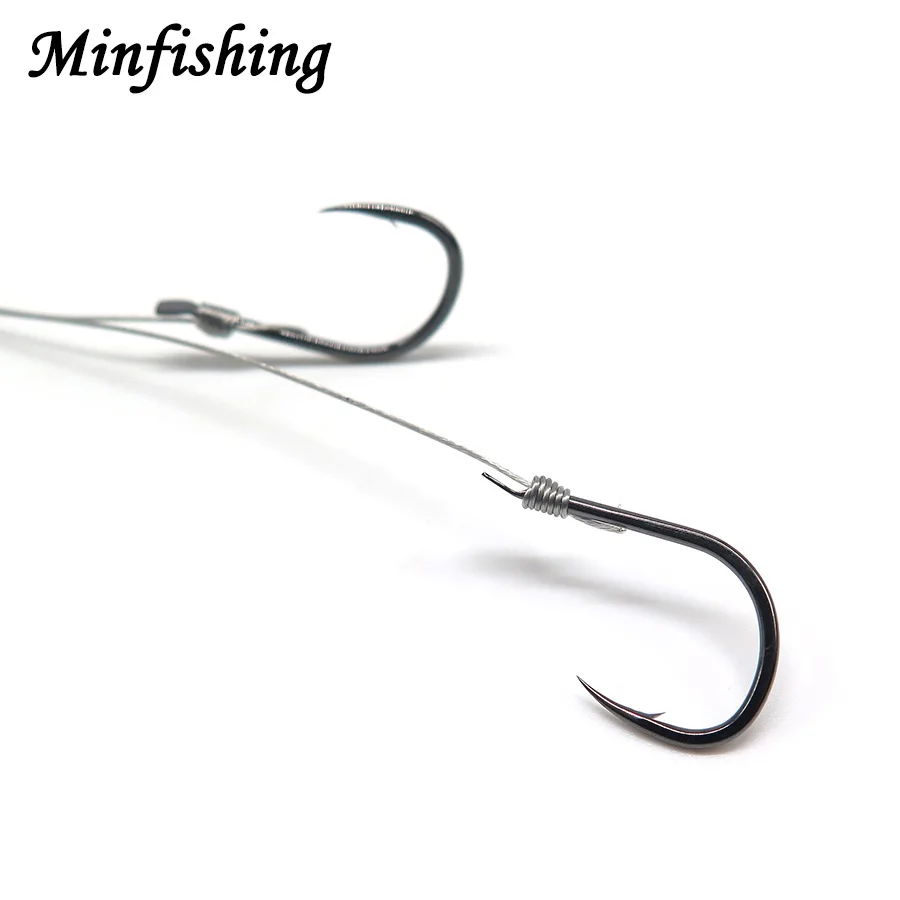 Minfishing 5 шт. рыболовный крючок Sabiki проволочная линия с баррель вертлюжная Рыбалка крючок из высокоуглеродистой стали рыболовный крючок морская рыбалка