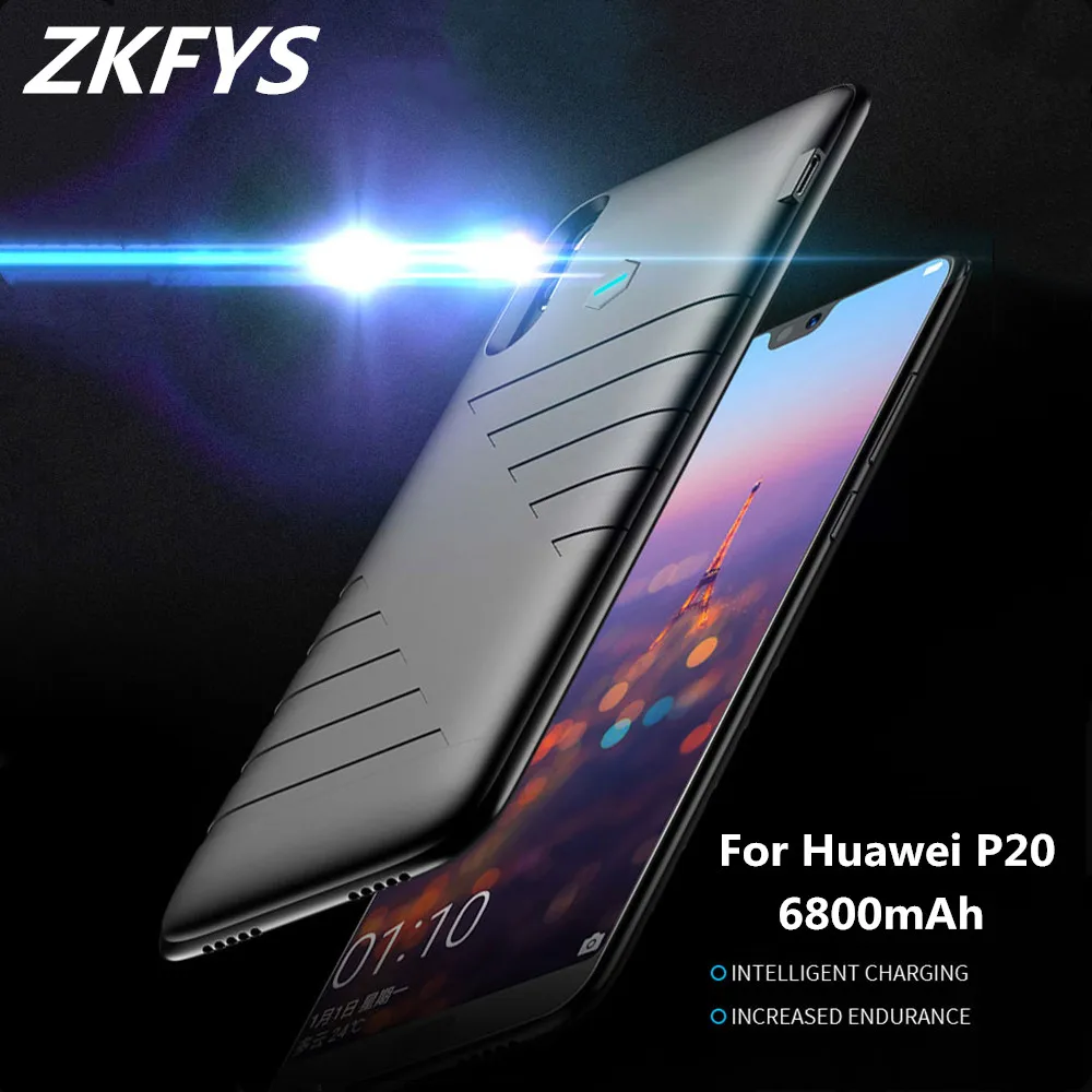 Чехлы для зарядки аккумуляторов на 6800 мАч Huawei P20 чехол внешнего аккумулятора P 20