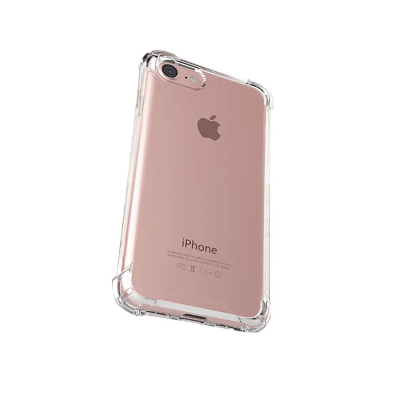 Ультра тонкий прозрачный мягкий ТПУ чехол для телефона для iPhone 7 8 Plus Capa прозрачный чехол s для iPhone X 6s 8 7 Plus 6 Чехол Пылезащитная заглушка 3
