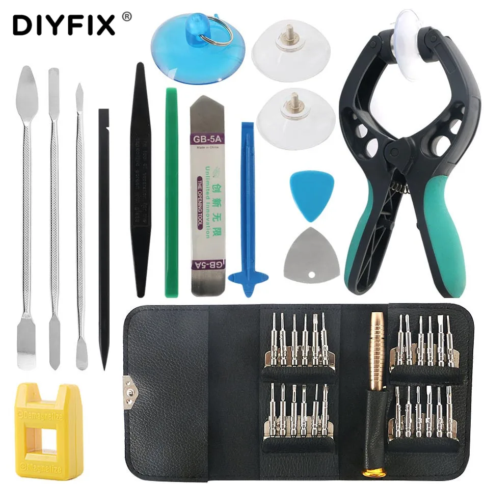 Набор инструментов для ремонта DIYFIX мобильный телефон, Набор отверток для  разборки iPhone, MacBook, Xiaomi, планшетов, ПК | AliExpress