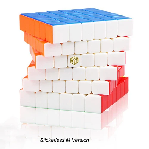 Magnetic Stickerless D-FantiX Qiyi Mofangge кубик рубика X-человек тень 6x6 Magic Cube Головоломки 6x6x6 профессиональный Игры Скорость кубик Регулярное/магнитная версия Скорость Cube - Цвет: Magnetic Stickerless