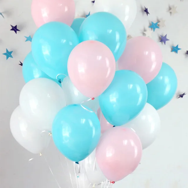 mint white pink 30 шт мяты зеленые синие шары или белые латексные шары для свадьбы и дня рождения вечерние украшения детские игрушки для вечеринок детский душ персиковые шары - Цвет: mint white pink