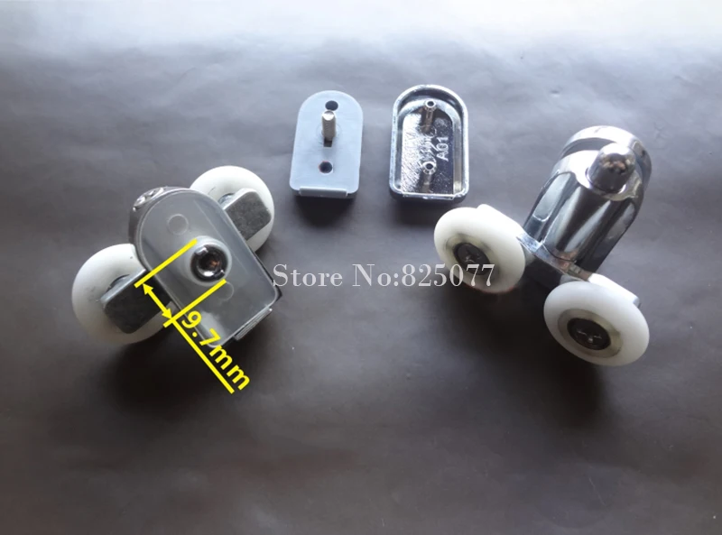 1 комплект верхний и нижний ролик легированный душевой колеса дуговой раздвижной