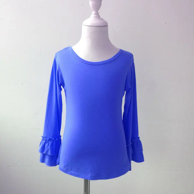 Лидер продаж пустая рубашка для девочек топ Оригинальная одежда маленьких