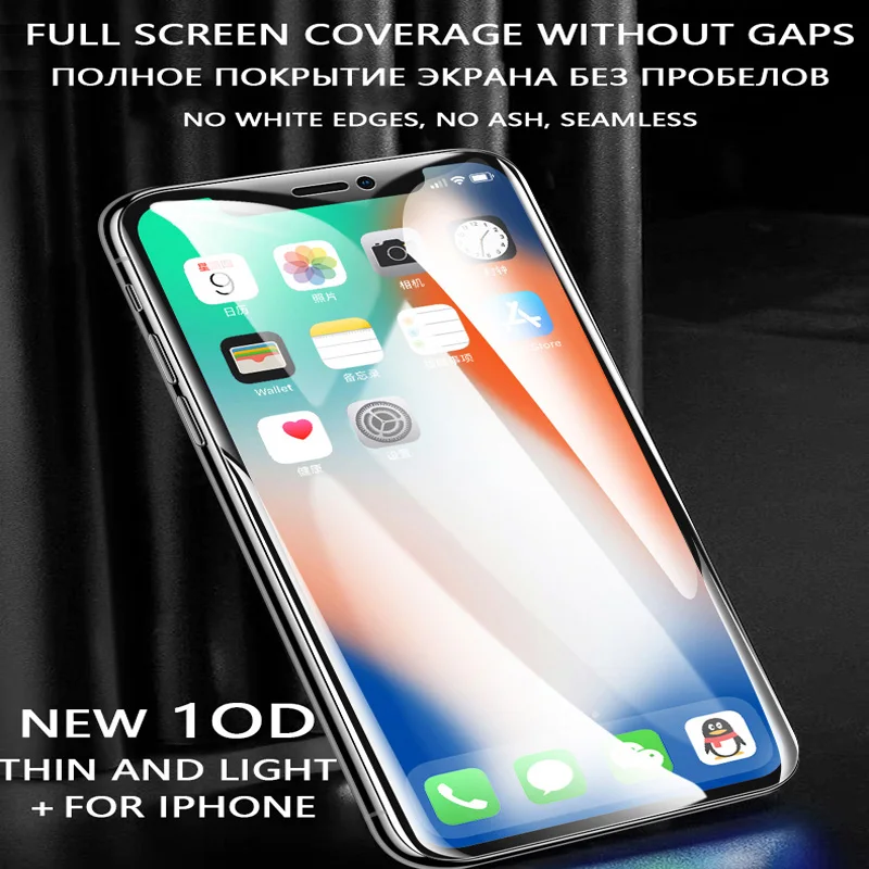 10D полное покрытие мягкая Гидрогелевая пленка для iphone 6 6S 7 8 Plus X защитная экрана XR