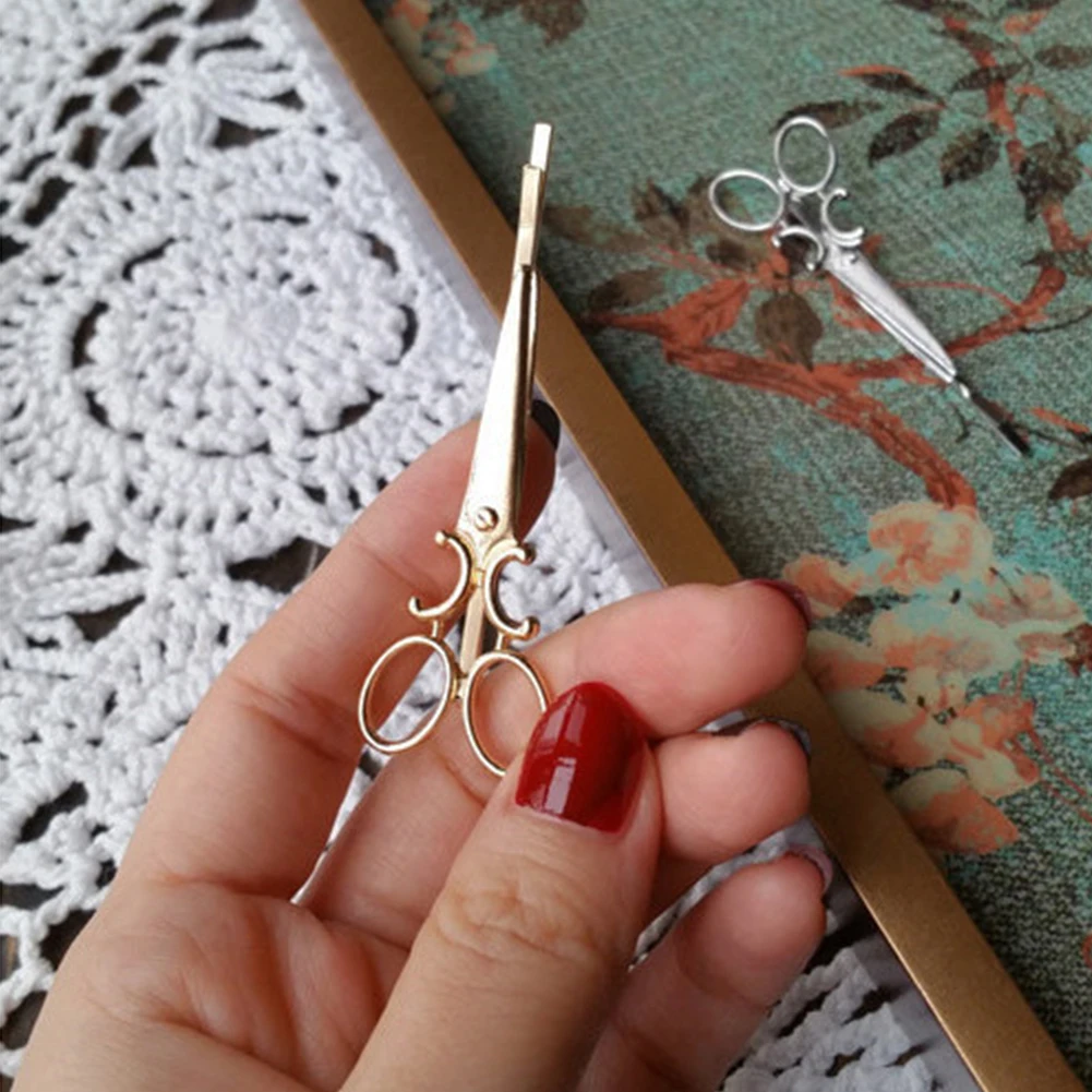 2 шт. дамские ножницы в форме заколки Зажим Шпилька для волос аксессуары