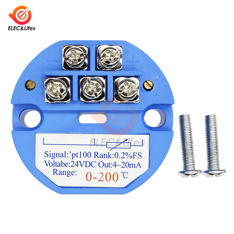 Модуль датчика температуры RTD pt100 термостойкость 4-20 мА-50-50-100 -50-150 100 200 300 400