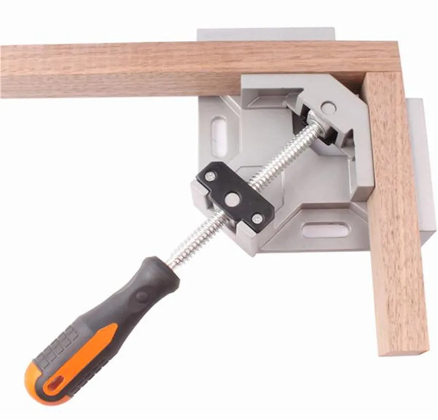 Зажим из алюминиевого сплава для углов фотокартины под углом 90 градусов с одной ручкой высокого качества с бесплатной доставкой.