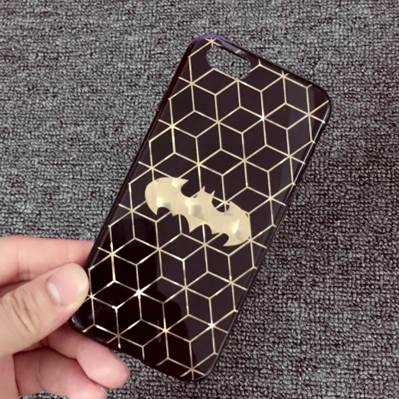 Супермен Бэтмен покрытие гладкий Чехол для iPhone 7 8 6 6s Plus чехол 3D Жесткий задняя