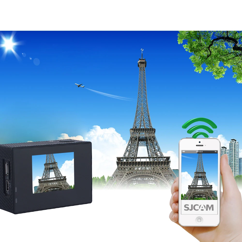 100% Оригинальные SJCAM SJ5000 плюс Wi Fi 1 54 "Экран 30 м Водонепроницаемый Дайвинг Спорт