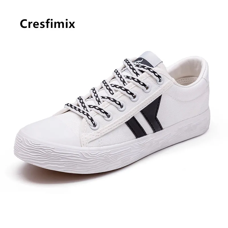 

Cresfimix zapatos planos de mujer women cute sweet plus size blue shoes lady casual canvas shoes female cool autumn shoes a5432b