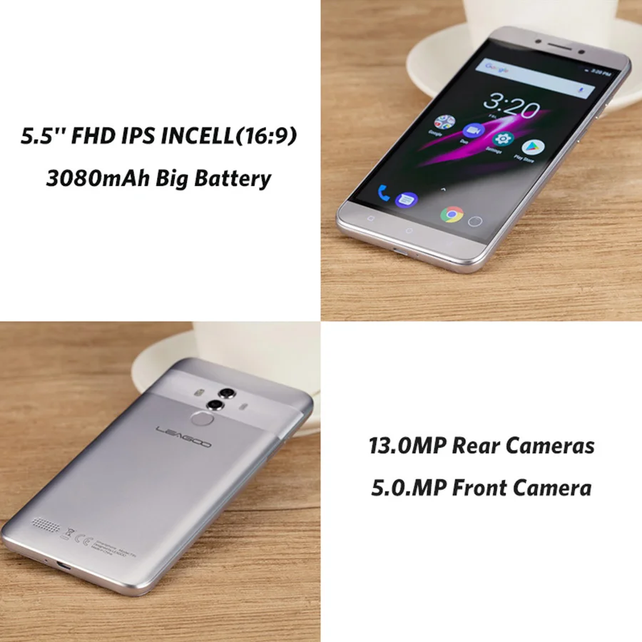 Смартфон LEAGOO T8s 4+32 ГБ Android 8 Мп 2 SIM-карты | Мобильные телефоны и аксессуары