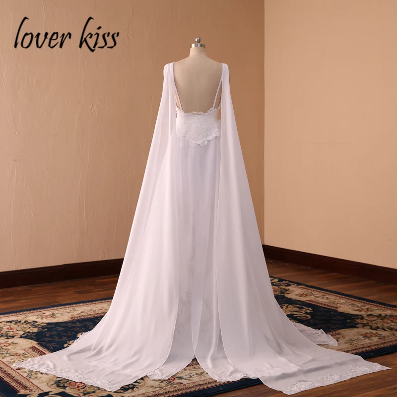 Женское кружевное свадебное платье Lover Kiss белое трапециевидной формы в богемном
