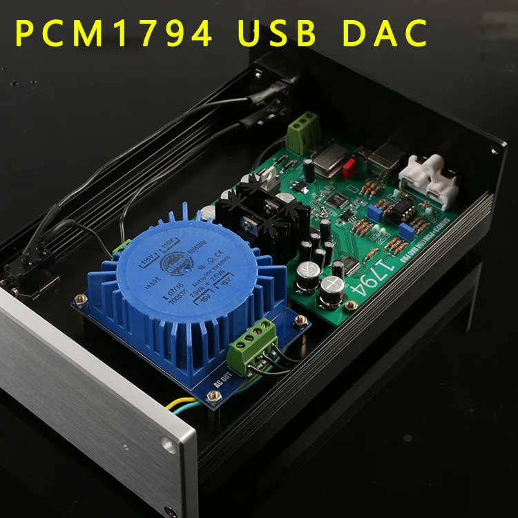Hi Fi аудио PCM1794 PC USB DAC декодер частота дискретизации SA9023 24 бит 192k звуковая карта