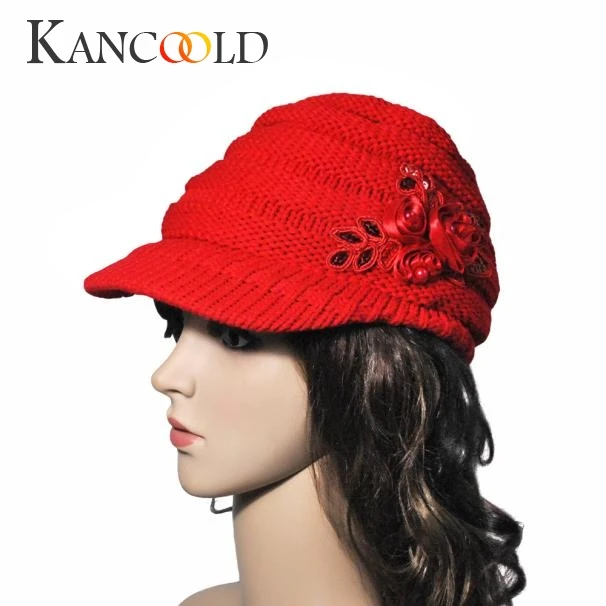 Женская шапка KANCOOLD Корейская версия новой осенне зимней шляпы с блестками и