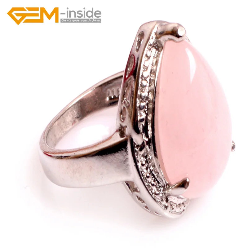 Gem-inside New Fashion Jewelry Oval shape stone Ring High Quality Steel For Men Women Gift 16X18MM Selectable Size | Украшения и