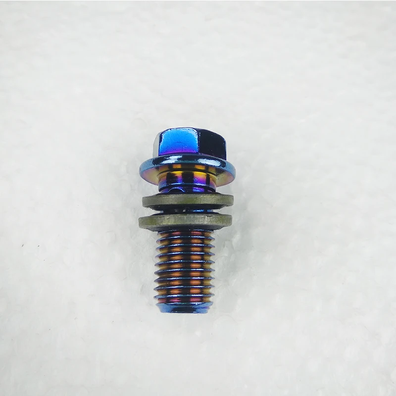 Blossom blue screws 4 pce для мотоцикла полый винт с тормозным насосом/суппортами/тормозными трубами/Тормозная муфта шланг радиатора банджо-болт M10 x 1,25 винт - Цвет: Blossom blue screws