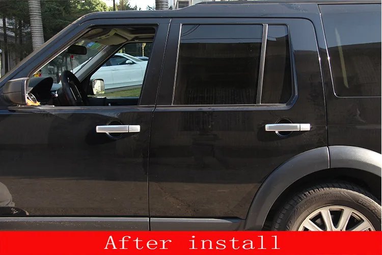 8 шт. отделка дверных ручек для Land Rover Discovery 4 2010- LR4 Range Rover Sport 08-13 автомобильные аксессуары для freelander 2 2010