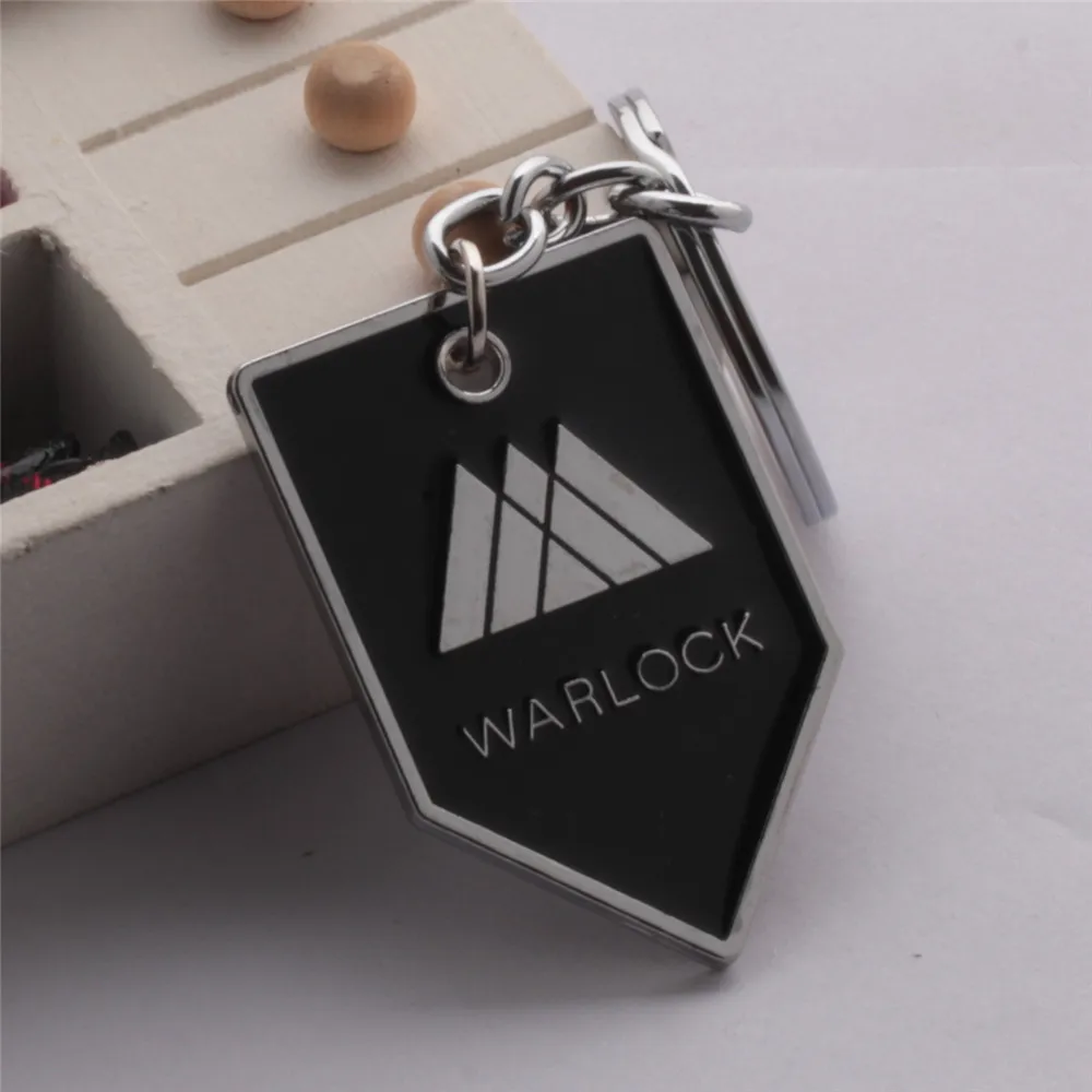 Ретро PS4 delivery Warlock Titan Hunter металлические брелки для ключей мужские Аниме-брелок