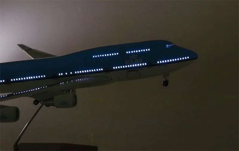 47 см 1/157 масштаб самолета Neitherland модель авиалайнера 747 Boeing B747 KLM королевский синий белый голландская авиакомпания Коллекционная высокое качество