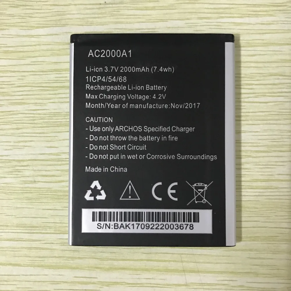 ZDONG высокое качество AC2000A1 батарея для телефона Archos 50 Helium 4G