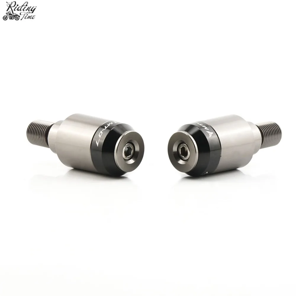 Motorcycle Handlebar Caps Grips Ends For Yamaha MT07 MT 07 FZ07 FZ 07 Handle Bar Ends Cap Grip End