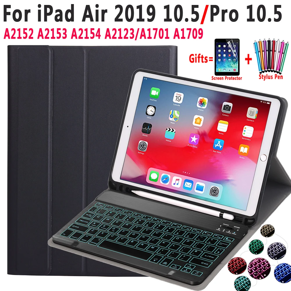 Клавиатура с подсветкой чехол для iPad воздуха 2019 10 5 3 3rd поколения A2152 A2153 A2154 A2123 Pro
