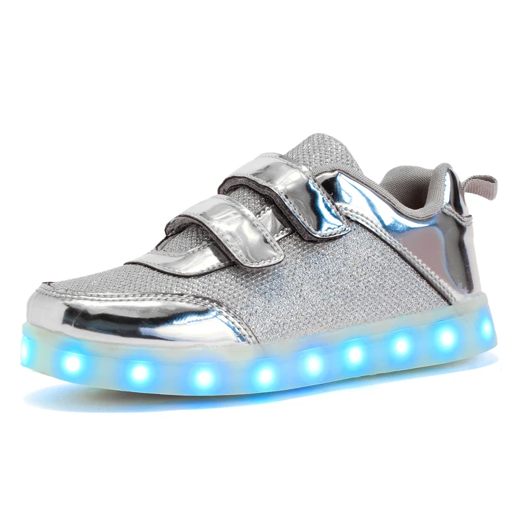 2018 New 25-37 Size USB Led child Shoes With Light Up Kids Luminous Sneakers Children's Glowing Shoe enfant for Boys | Детская