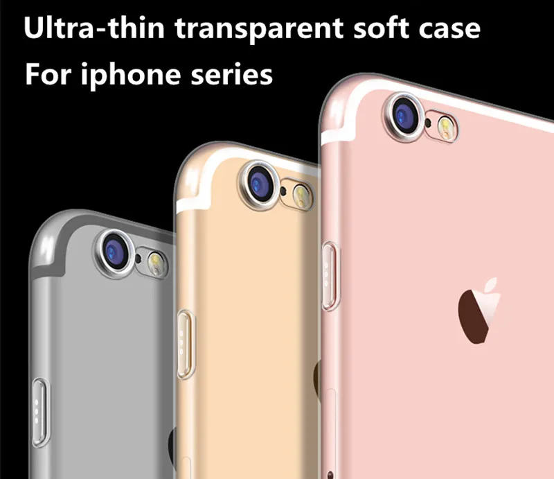 Прозрачный мягкий силиконовый чехол бампер для iPhone X XR 5 5S 6 6s 7 8 Plus iphone 11 Pro XS Max