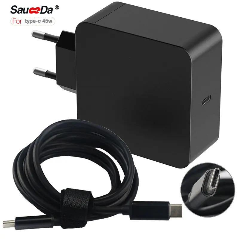 3 1 type c 65 Вт ЕС plug стены адаптер ноутбук зарядное устройство для xiaomi air Macbook 12 13 dell
