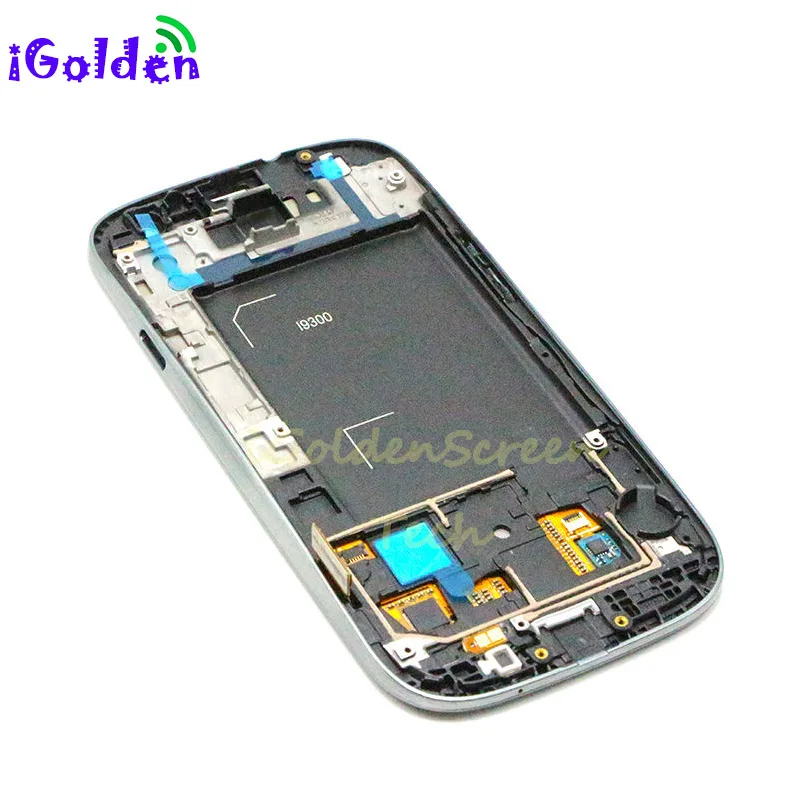 ЖК-дисплей для Samsung Galaxy S3 III i9300 с сенсорным экраном дигитайзер рамкой + Кнопка
