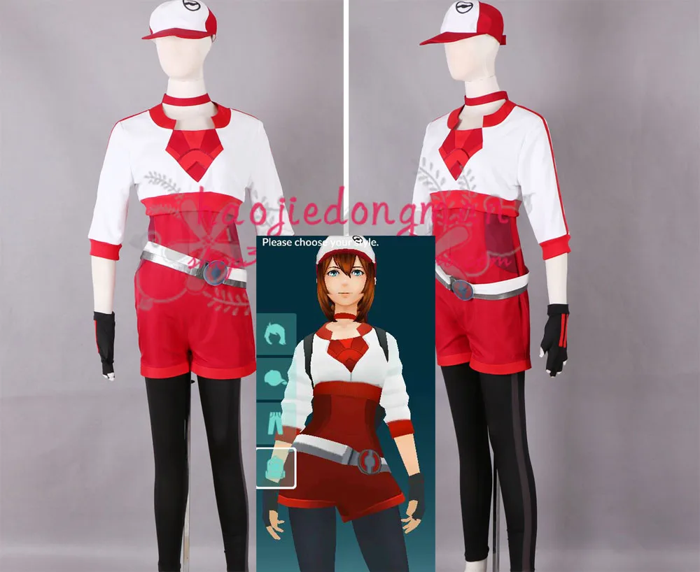 

2016 Hot Go The Women Trainer Cosplay Costume In Red