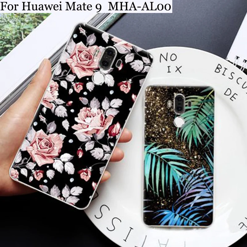 Чехол для Huawei mate 9 с милым мультяшным рисунком Жесткий Mate9 чехол Mate MHA AL00 чехлы